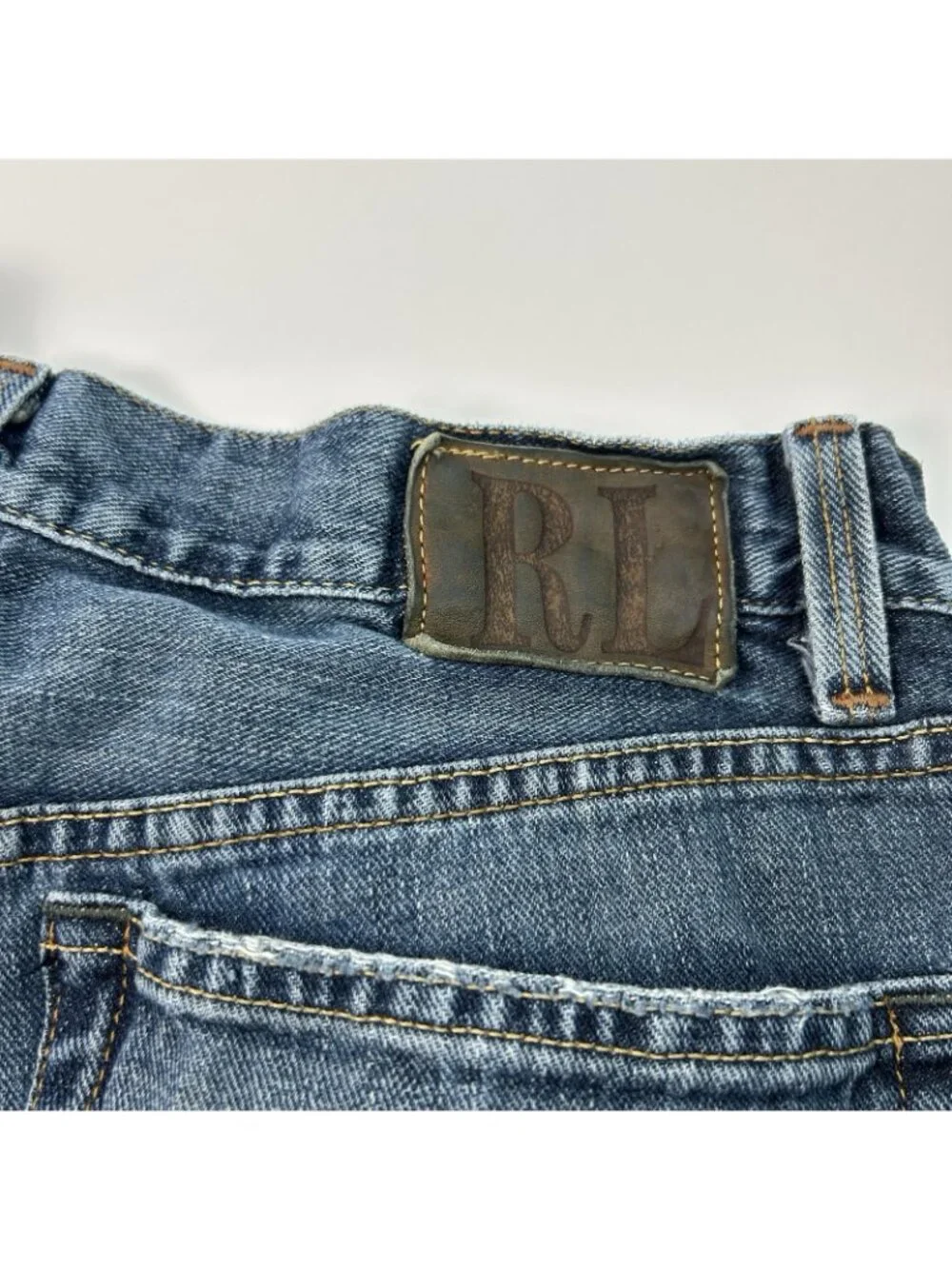 Polo Ralph Lauren Thompson Relaxed Straight Jeans Mens 32x30 Medium Wash Blue